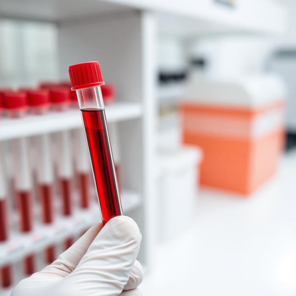 Laboratory blood test tube